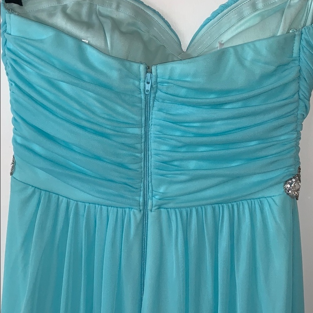 City Triangles Formal Prom Dress Aqua - Picture 4 of 4